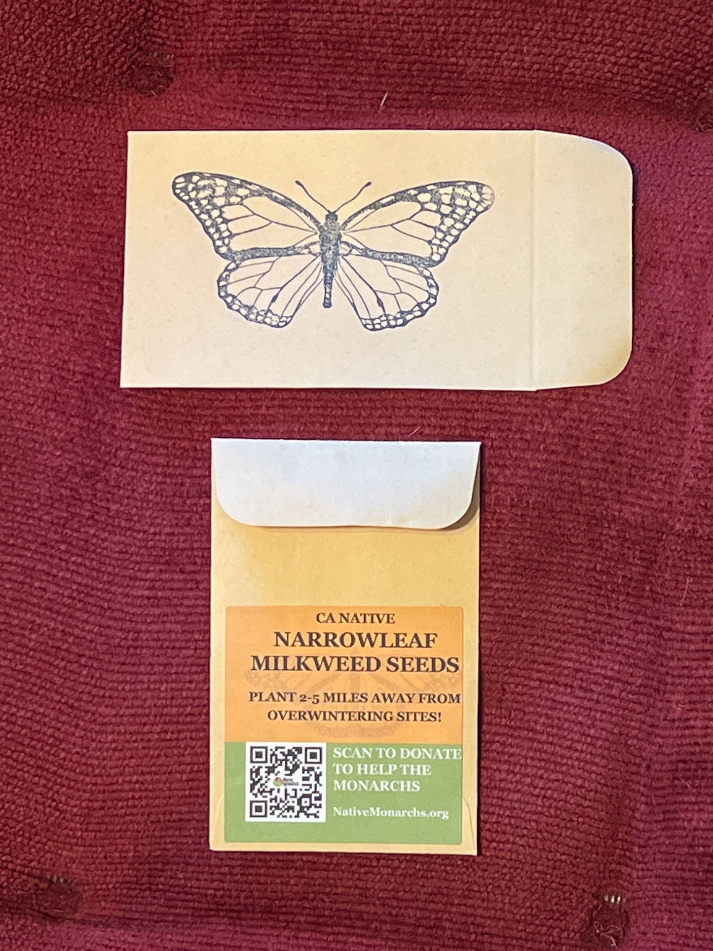 Narrowleaf Milkweed Seed Packet